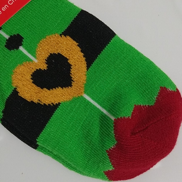 Girls Christmas Theme Holiday Ankle Socks Size 7-2 - Picture 3 of 8